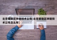 北京银链区块链技术公司[北京银链区块链技术公司怎么样]